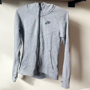 Grey Nike zip up Jacket Small